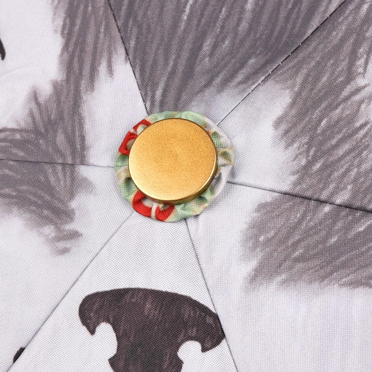 Kusuguru Japan藍眼灰白貓咪插畫晴雨傘