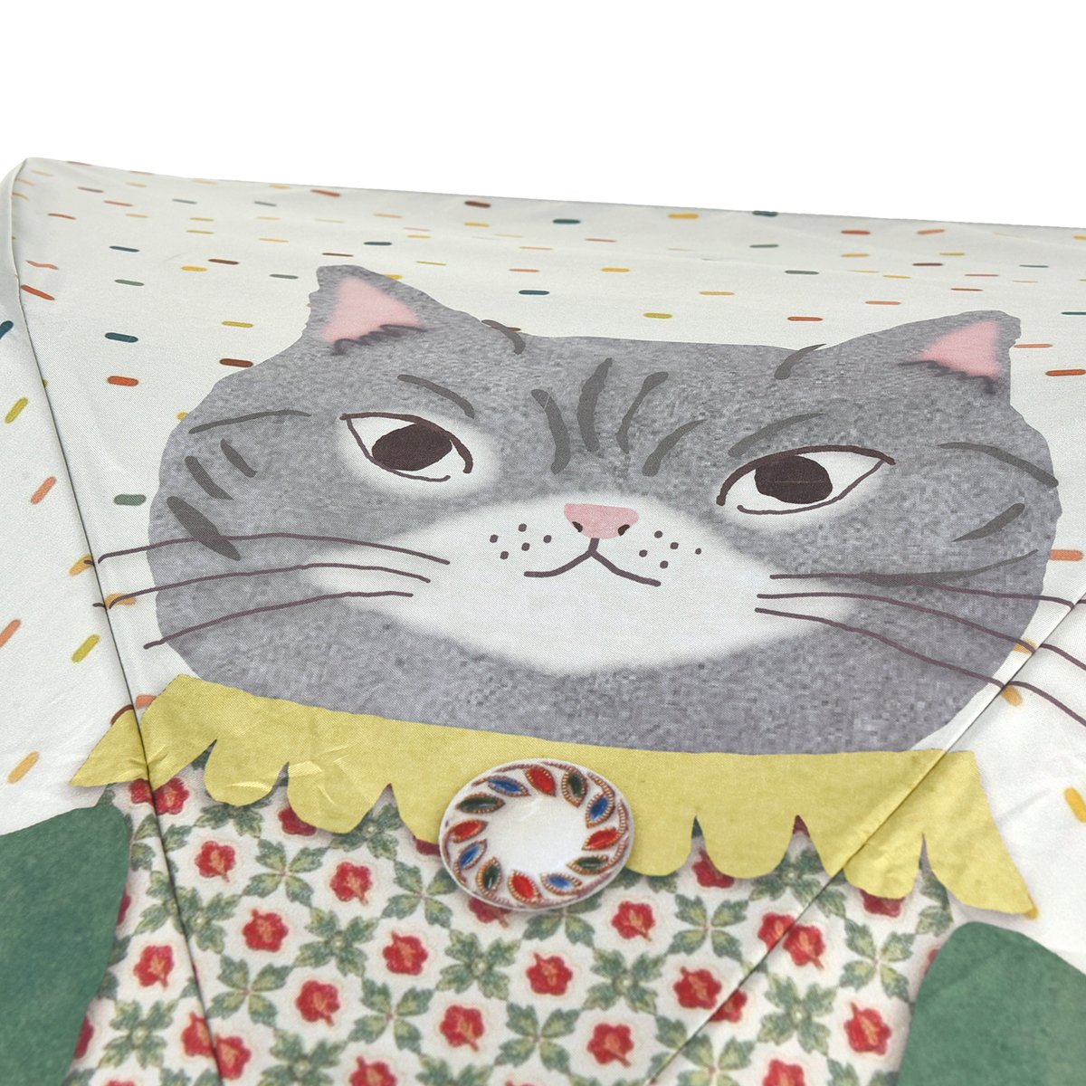 Kusuguru Japan花裙貓咪插畫晴雨傘