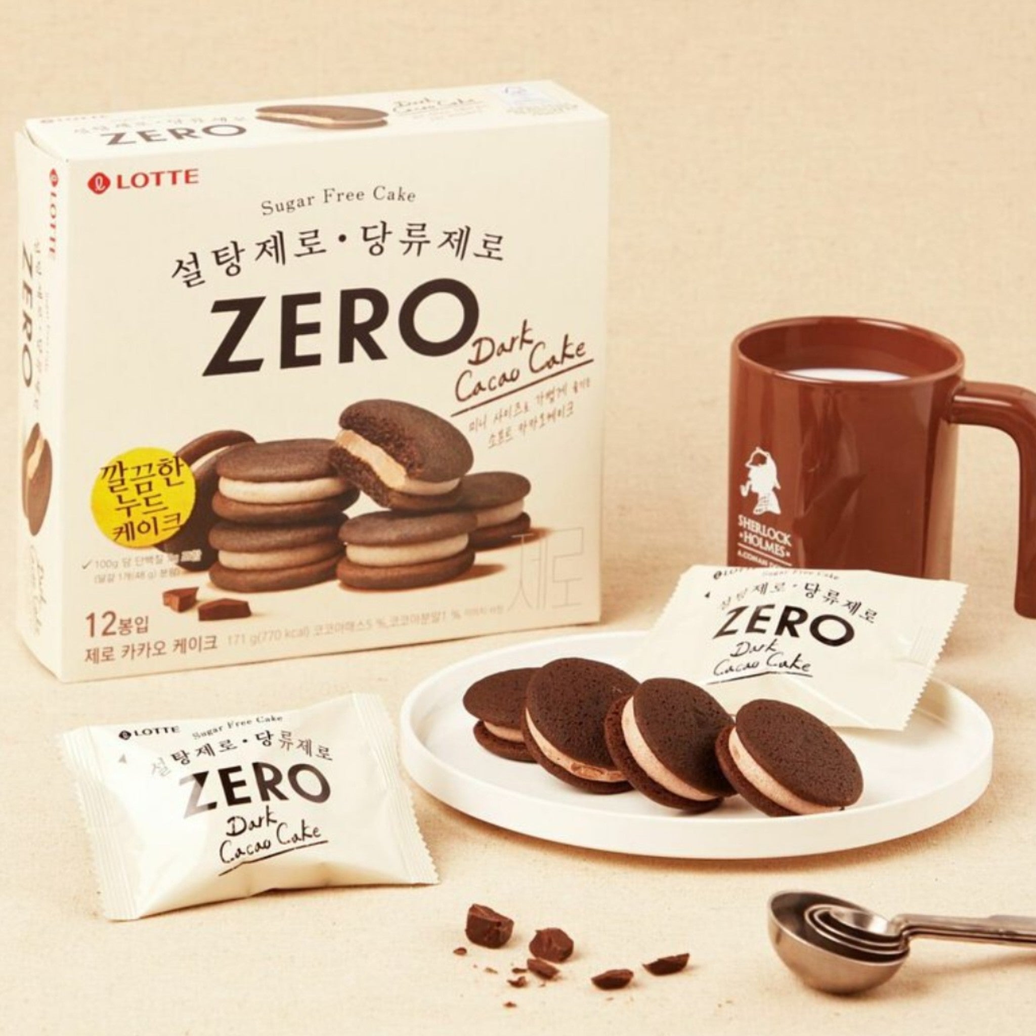 LOTTE ZERO 朱古力夾心批 12包獨立包裝