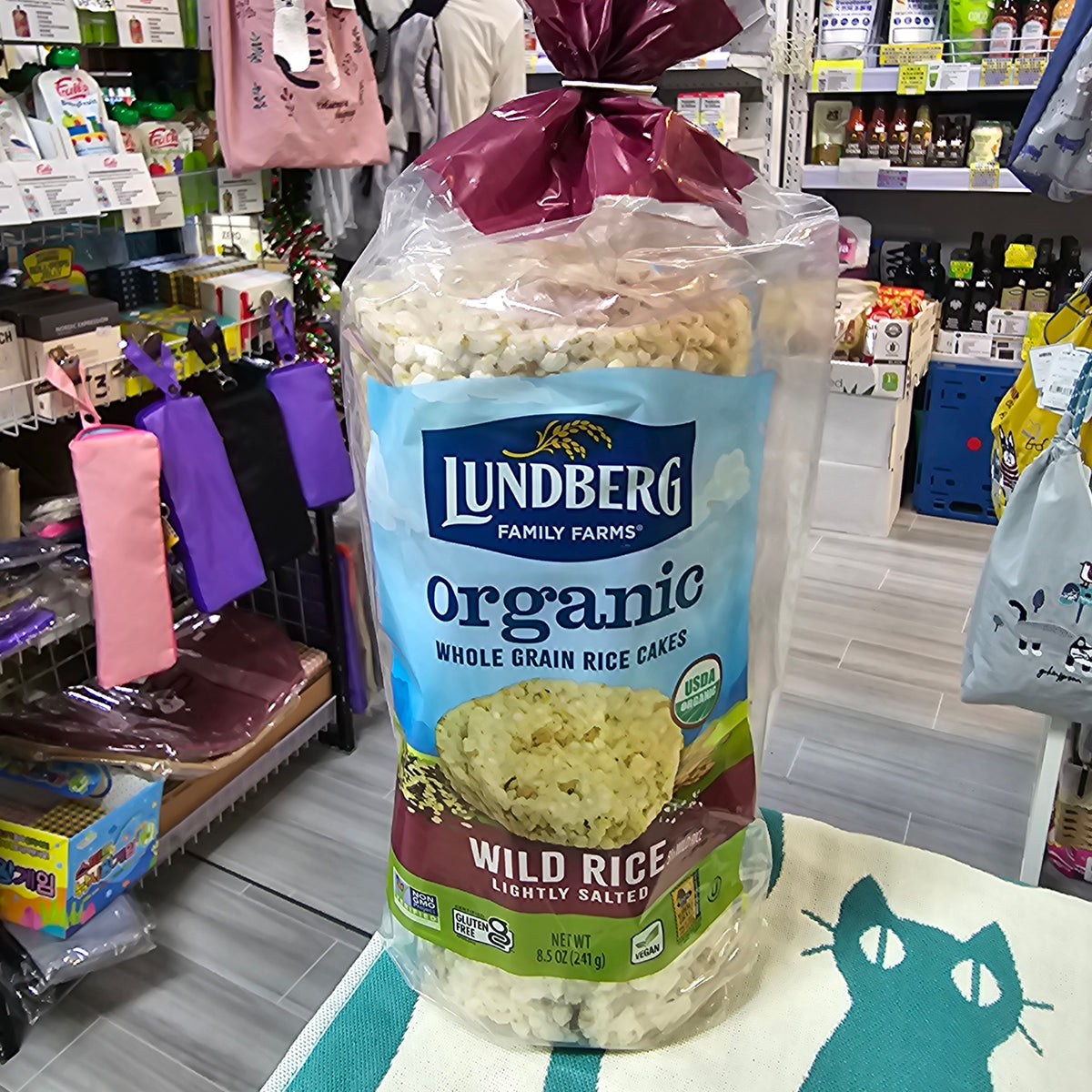 Lundberg Organic Wild Rice Cakes 有機野米米餅241g｜全穀物無麩質純素