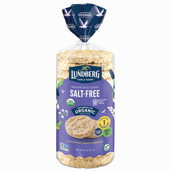 Lundberg Organic Brown Rice Cakes Salt free 241g