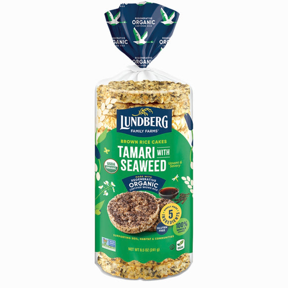 Lundberg Rice Cakes Tamari with Seaweed 241g
