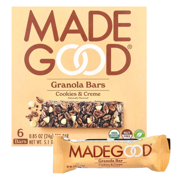 Made Good Organic Granola Bars- Cookies & Cream 144g (6 bars)