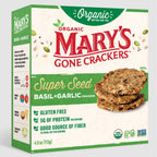 Mary's Gone Organic Super Seed Basil Garlic Crackers 羅勒蒜香有機種籽脆餅 156g
