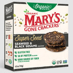 Mary's Gone Organic Super Seed Seaweed Black Sesame Crackers 海苔黑芝麻有機超級種籽脆餅 156g