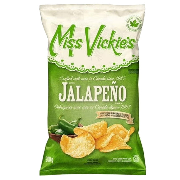 Miss Vickie's Jalapeño Flavored Kettle Cooked Potato Chips 200g