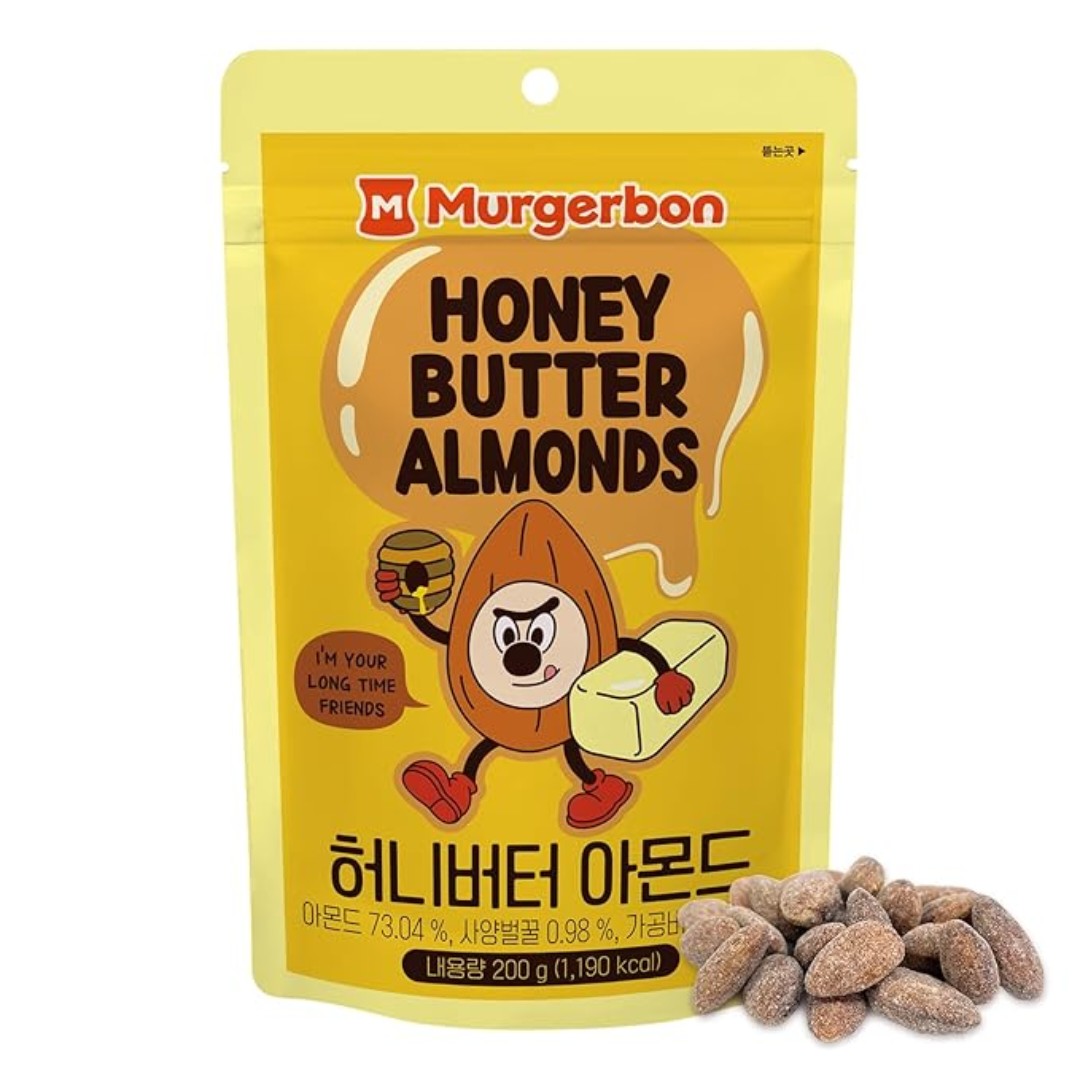 Murgerbon蜂蜜牛油杏仁200g Honey Butter Almonds 香脆堅果零食