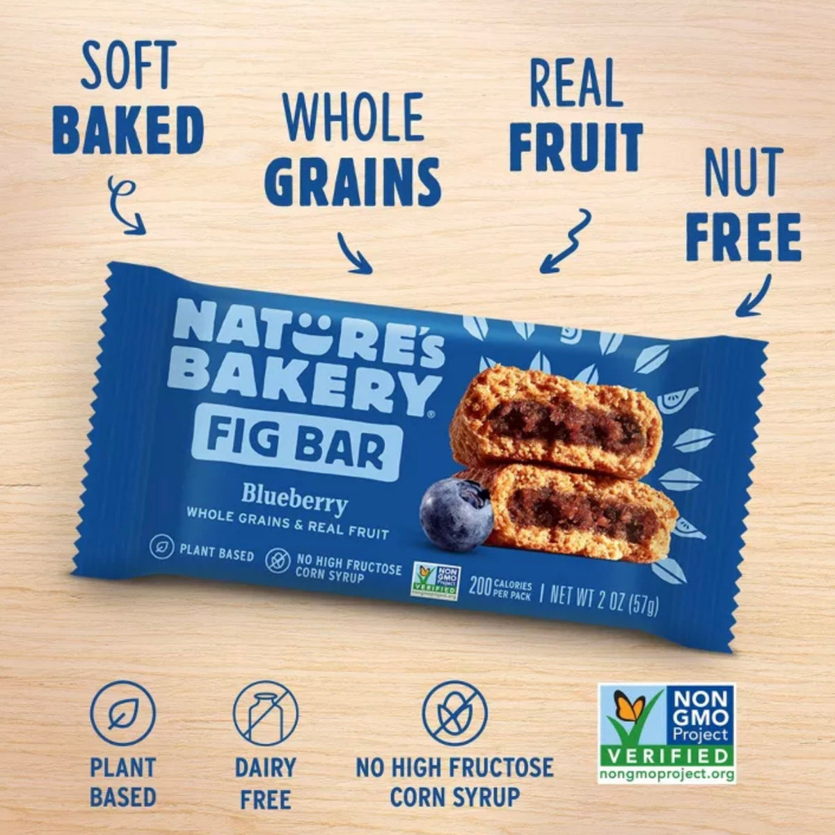 Nature's Bakery Blueberry Fig Bars 植物性純素藍莓無花果果條
