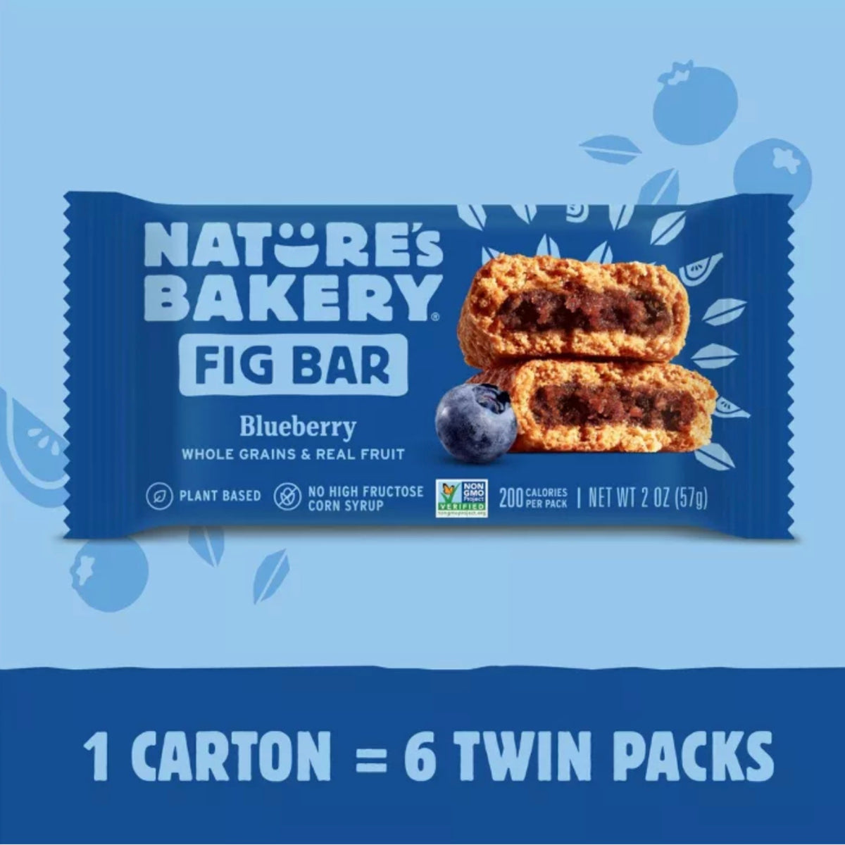 Nature's Bakery Blueberry Fig Bars 全麥藍莓無花果果條 全穀物美國製
