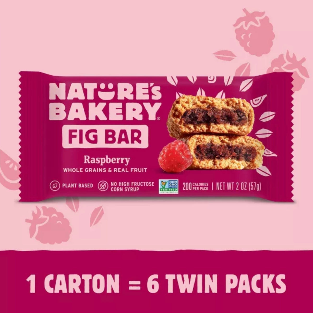 Nature's Bakery Raspberry Fig Bars 全穀物膳食纖維水果小食
