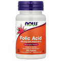NOW Foods Folic Acid 葉酸 800 mcg 250粒裝美國營養補充品

