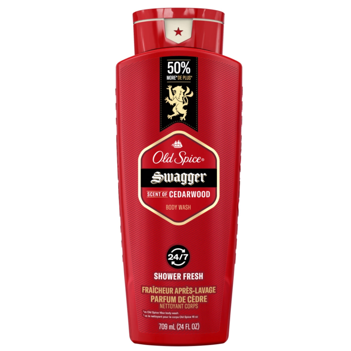 Old Spice Swagger 男士沐浴露709ml｜Red Collection｜木香青檸
