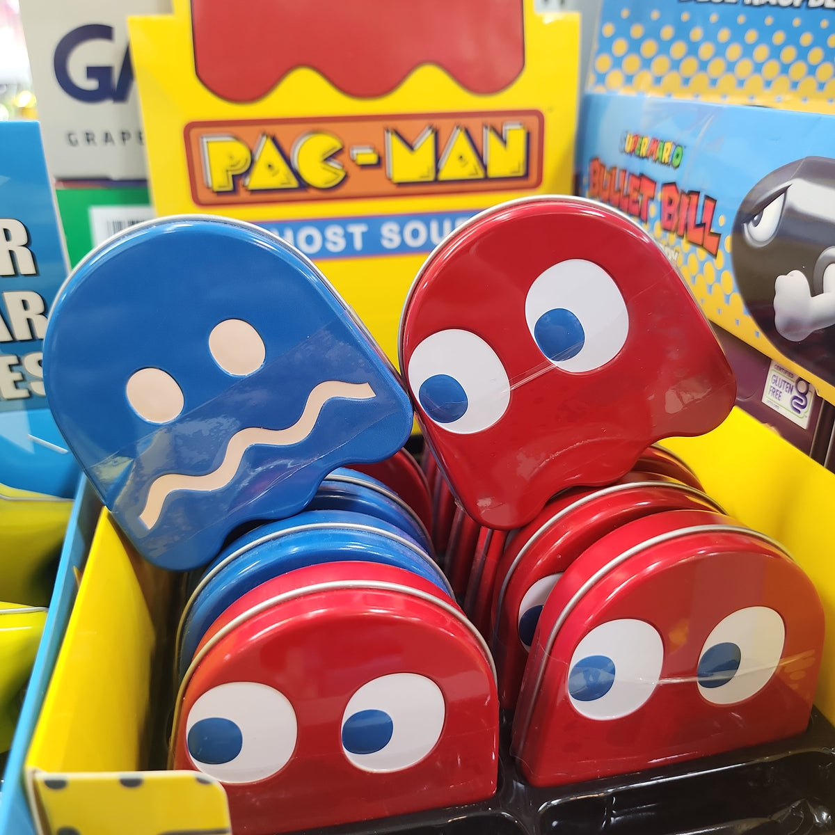 Pac-Man Ghost Sours Candy Tin｜Pac-Man食鬼角色收藏鐵盒｜酸糖零食
