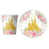 紙杯紙碟-金色城堡
