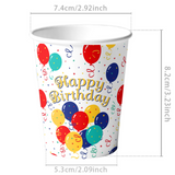 紙杯紙碟-Happy Birthday