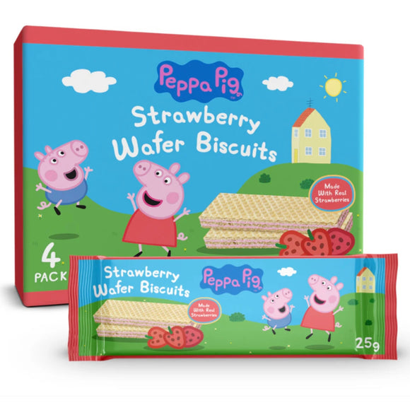 Peppa Pig Strawberry Wafer Biscuits