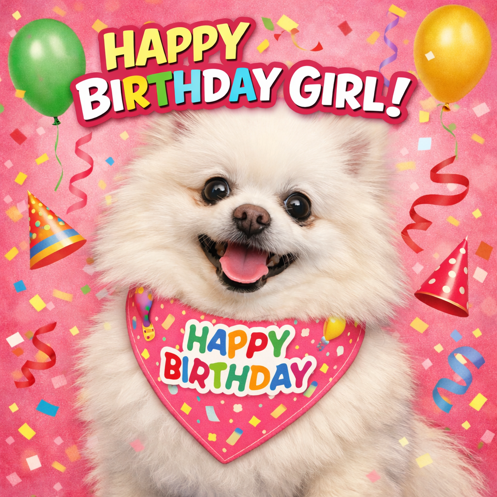 寵物生日造型圍巾 Happy Birthday 狗狗貓咪生日配件