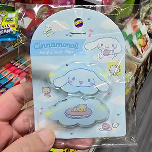 玉桂狗雲朵對裝髮夾