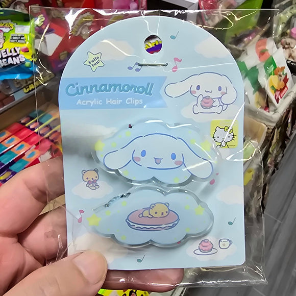 玉桂狗雲朵對裝髮夾
