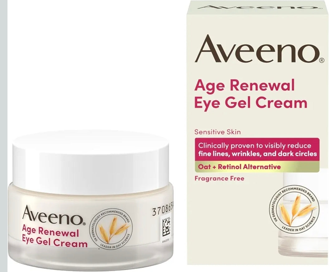 Aveeno Age Renewal Eye Gel 眼部煥活保濕啫喱(美加直送✈️)