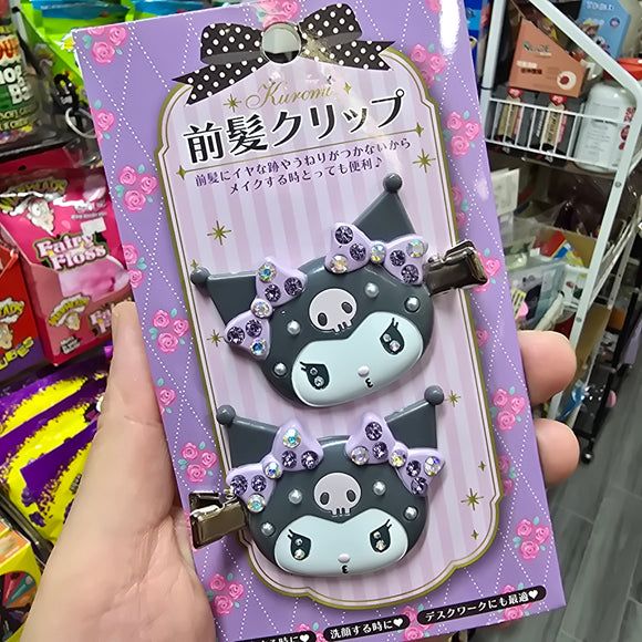 Kuromi 頭型閃石髮夾(日版)