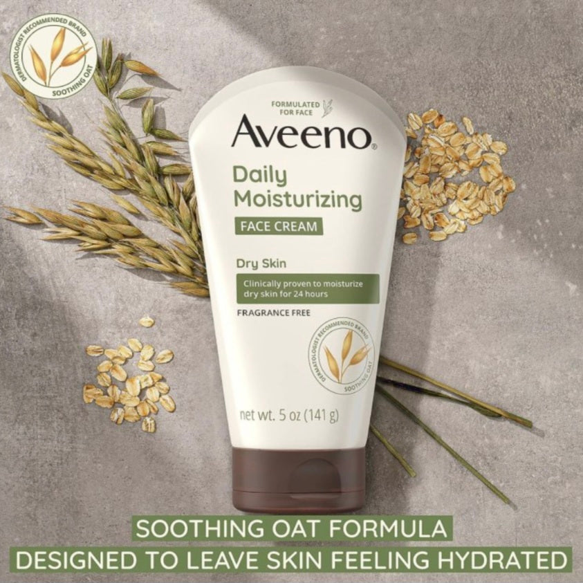 Aveeno 面部及頸部潤膚霜147mL(美加直送✈️)