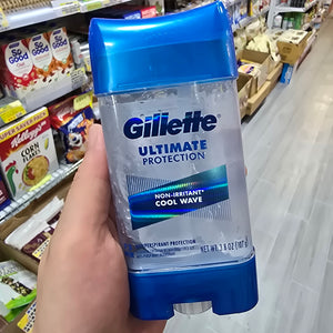 美國直送Gillette 清爽清涼男士止汗膏 107g