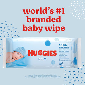 Huggies 99% 純水嬰兒濕紙巾 56片裝(🇬🇧英國製)