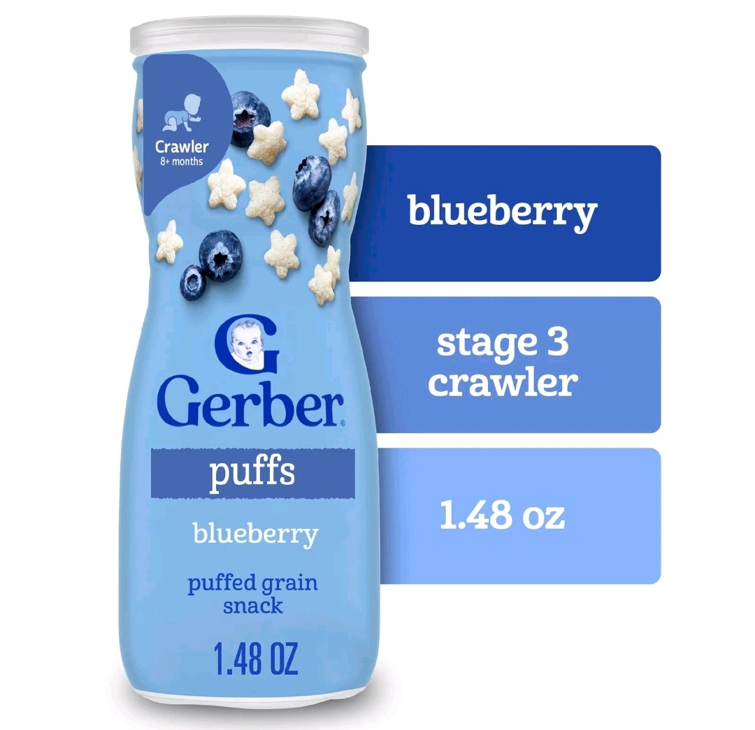 Gerber Snacks for Baby (Blueberry Puffs)