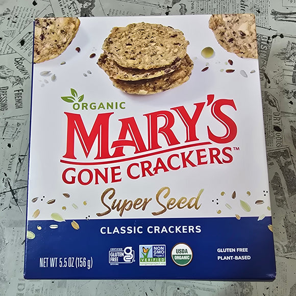 Mary's Gone Organic Super Seed Crackers - Super Seed 156g