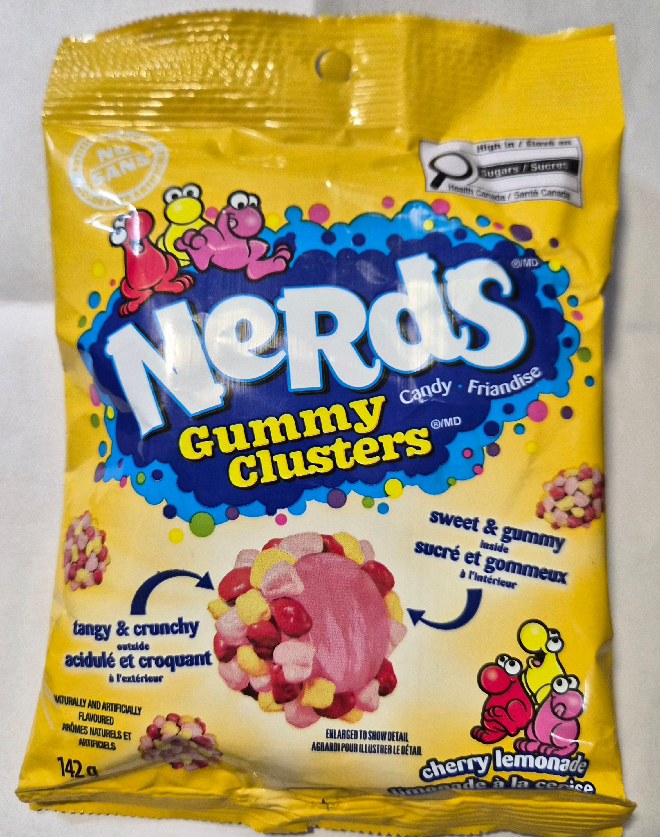 Nerds Gummy Clusters Cherry Lemonade櫻桃檸檬味脆脆軟糖142g｜美國創意糖果