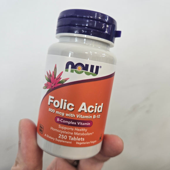 Now Foods Folic Acid 葉酸 800mcg(250粒裝)