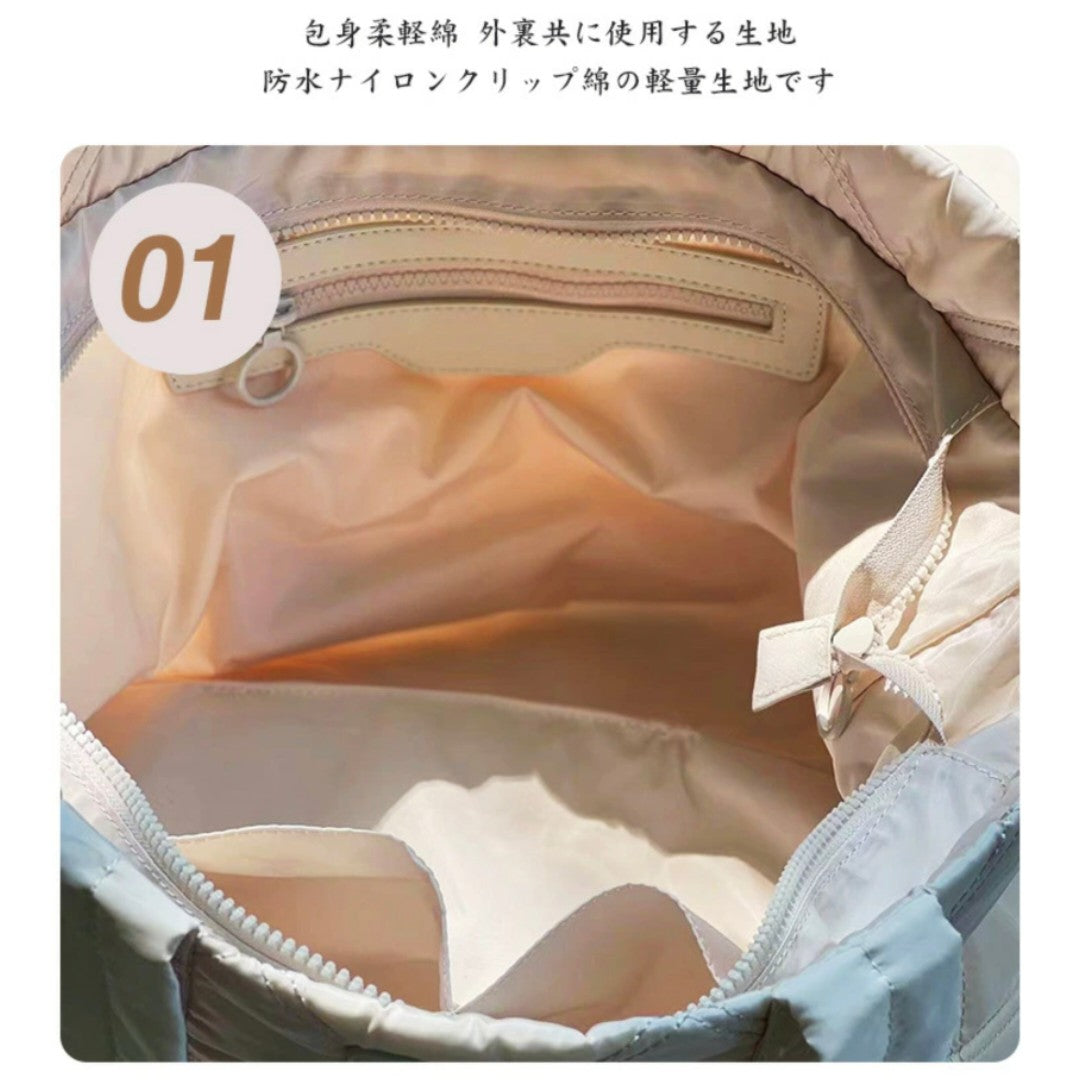 Rose Noire深灰色輕量大容量托特包