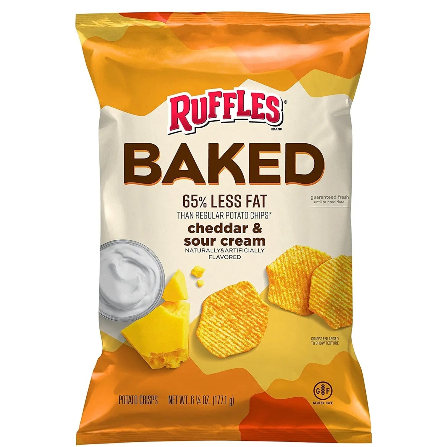 Ruffles "低脂之選"芝士酸忌廉味無麩質焗製薯片170g(美國製)
