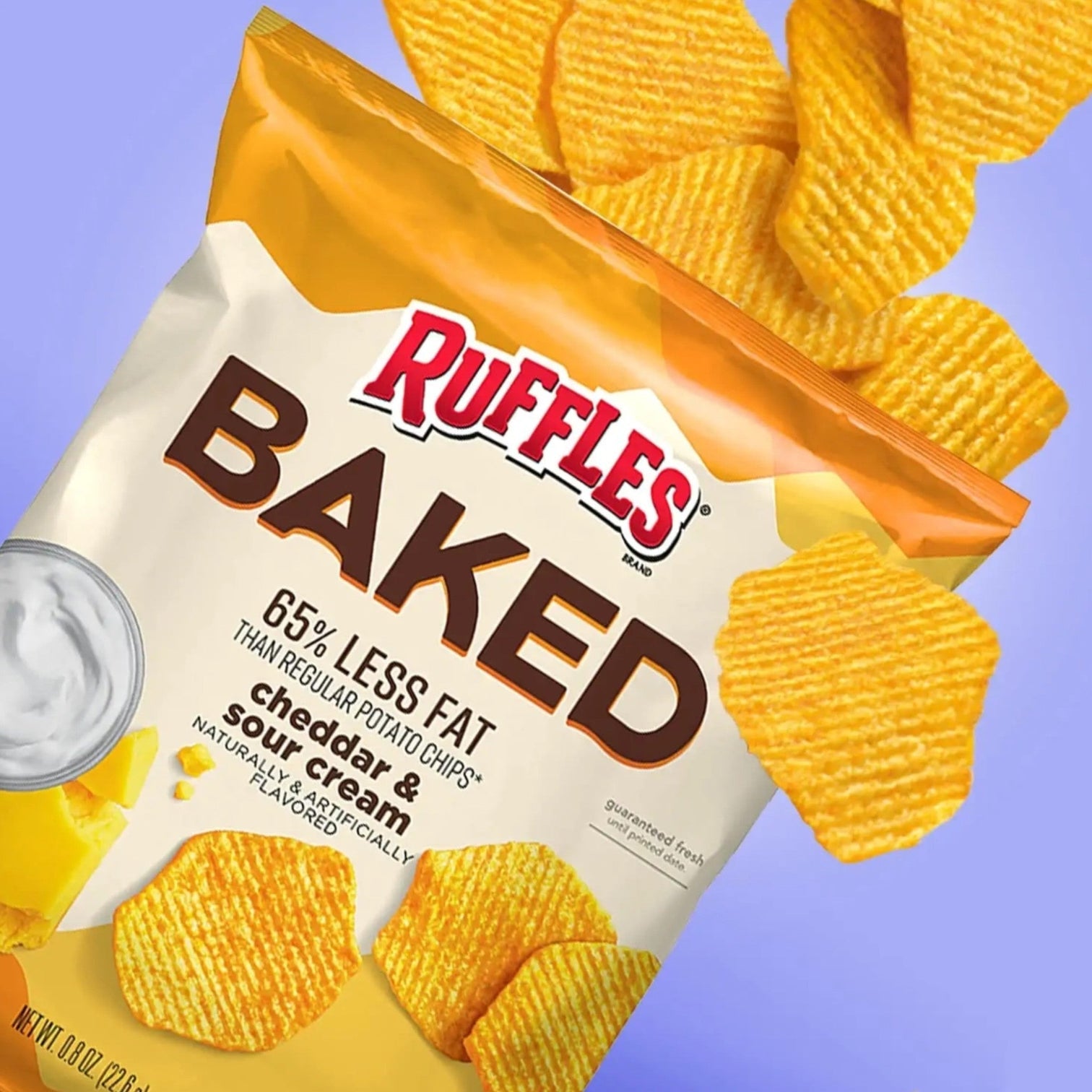 Ruffles "低脂之選"芝士酸忌廉味無麩質焗製薯片170g(美國製)