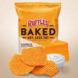 Ruffles Oven Baked Chips "低脂之選"芝士酸忌廉味無麩質焗製薯片 170g