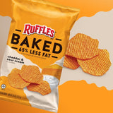 Ruffles Oven Baked Chips "低脂之選"芝士酸忌廉味無麩質焗製薯片 170g