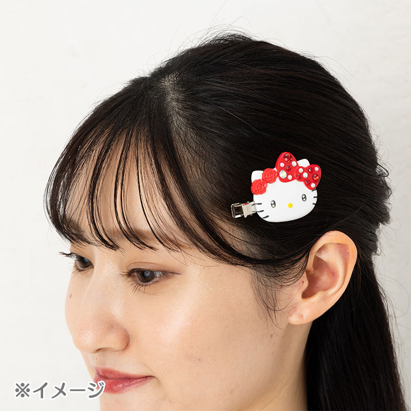 可愛彩色寶石髮飾兩枚入