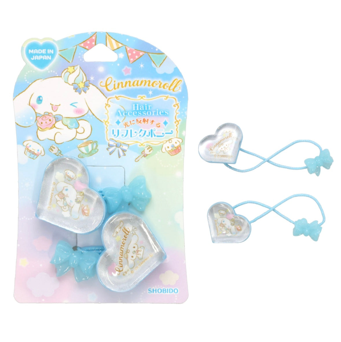 SHOBIDO 粧美堂玉桂狗 Reflec Pony 髮圈2條入