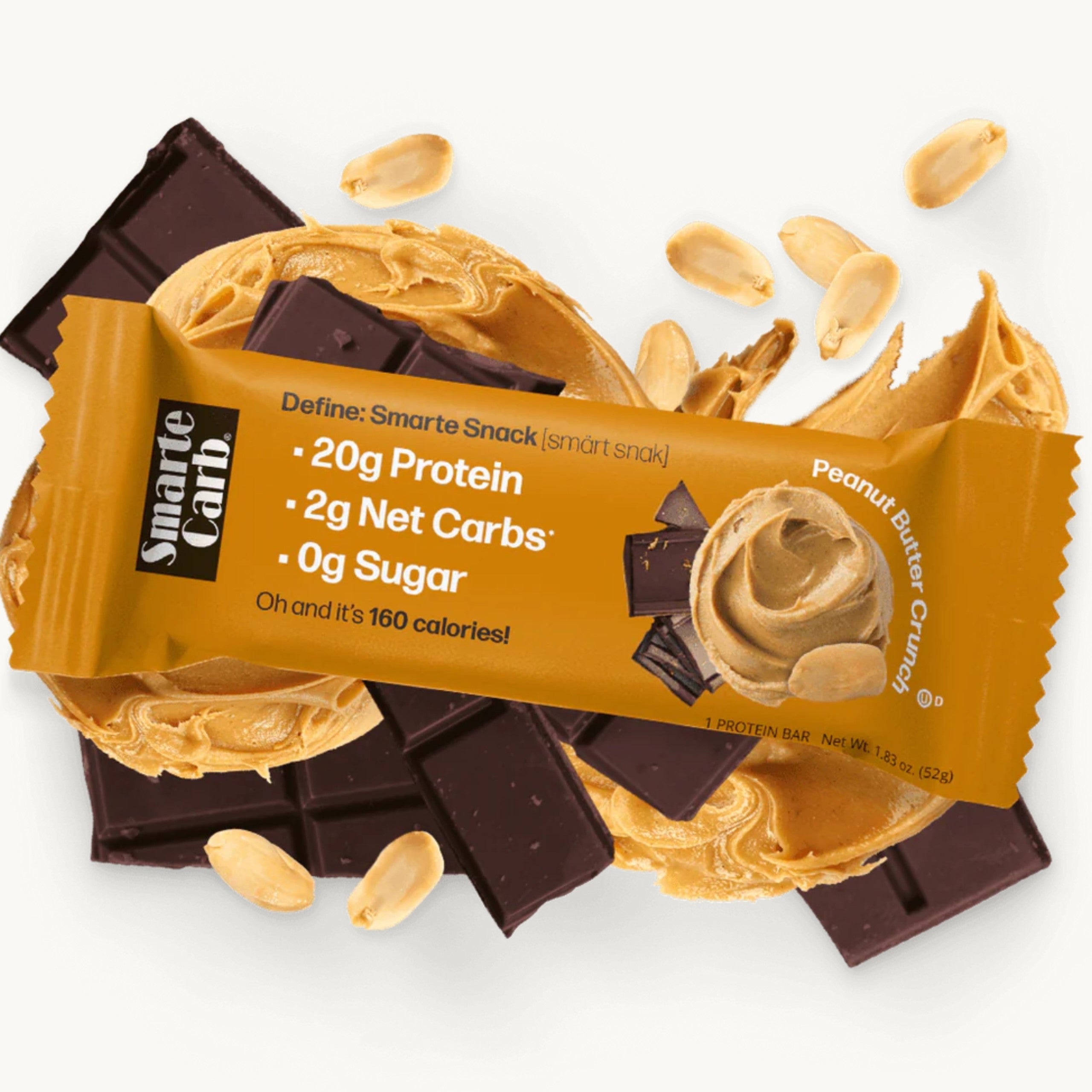 Smarte Carb Peanut Butter Crunch 高蛋白花生醬脆脆能量棒 52g