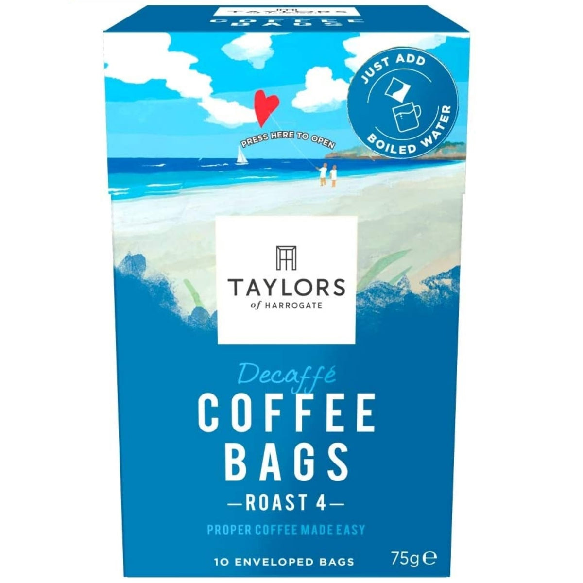 Taylors of Harrogate Decaffé 無咖啡因咖啡包10包｜100% Arabica
