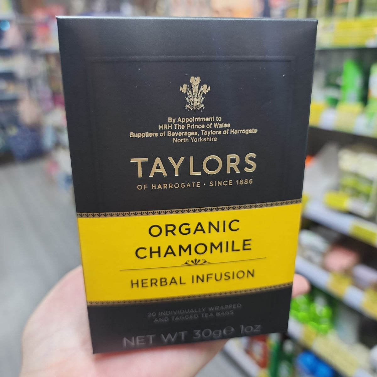 Taylors of Harrogate 有機洋甘菊茶20包｜Organic Chamomile｜無咖啡因

