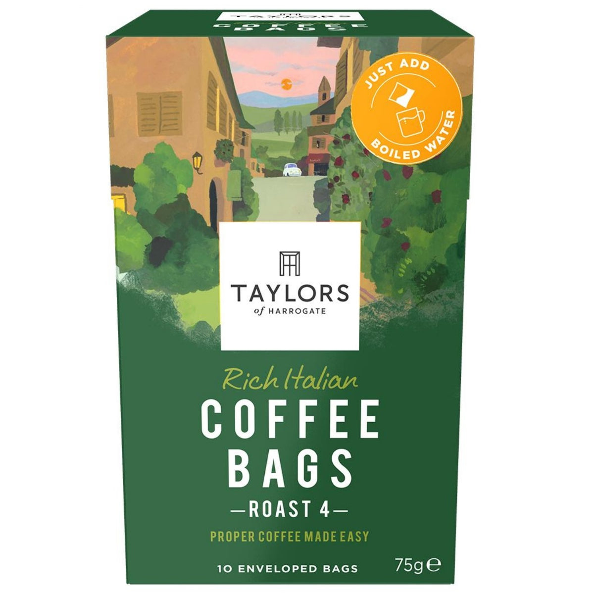 Taylors of Harrogate Rich Italian 義式風情咖啡包10包｜100% Arabica