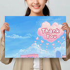 A4大尺寸多人簽名Thank You感謝咭