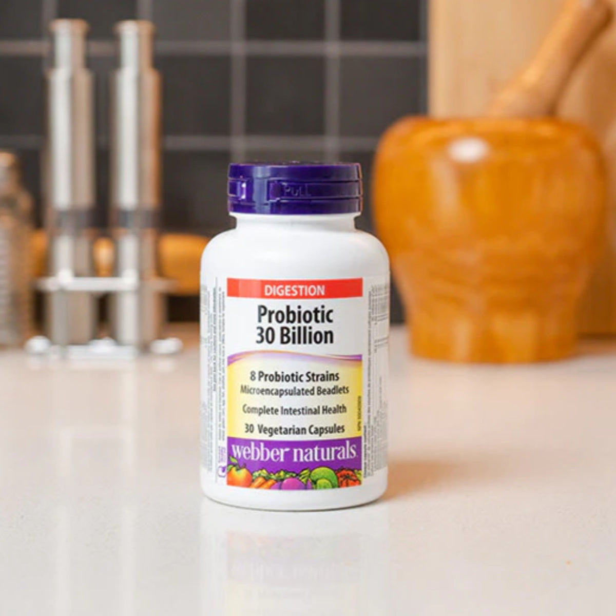 Webber Naturals 8種益生菌菌株配方｜每日腸道健康營養補充
