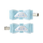 玉桂狗Cinnamoroll 蝴蝶結前髮夾(二入裝)日系可愛風格髮飾