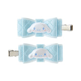 玉桂狗Cinnamoroll 蝴蝶結前髮夾(二入裝)日系可愛風格髮飾