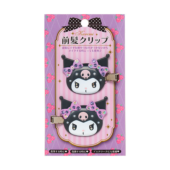 Kuromi 彩色寶石前髮夾(二入裝)日系可愛
