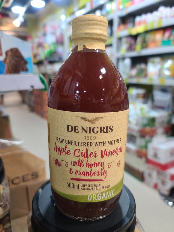 意大利De Nigris有機無麩質帶醋母 紅莓蜂蜜蘋果醋