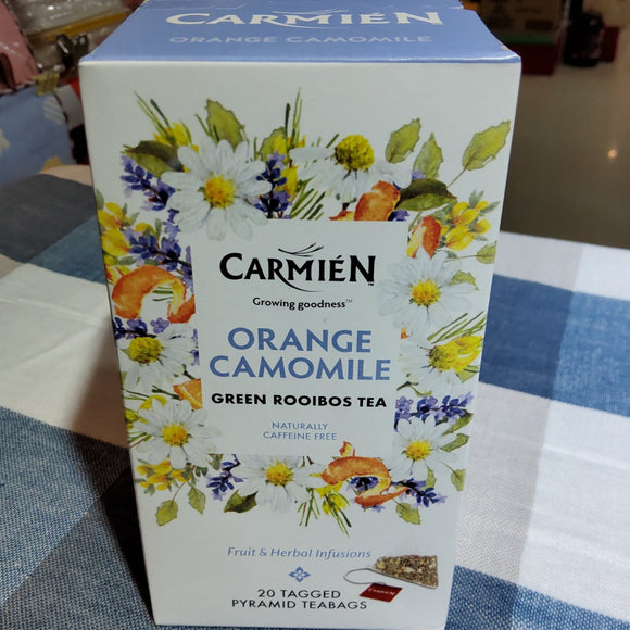 南非養生博士茶, 無咖啡因, 香橙洋甘菊（20包三角茶包）